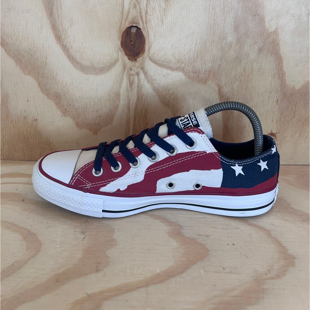 Converse All Star - CT Low Flags - Sneakers - Red/Blue - Women's - 8 - 148835F - Picture 4 of 9
